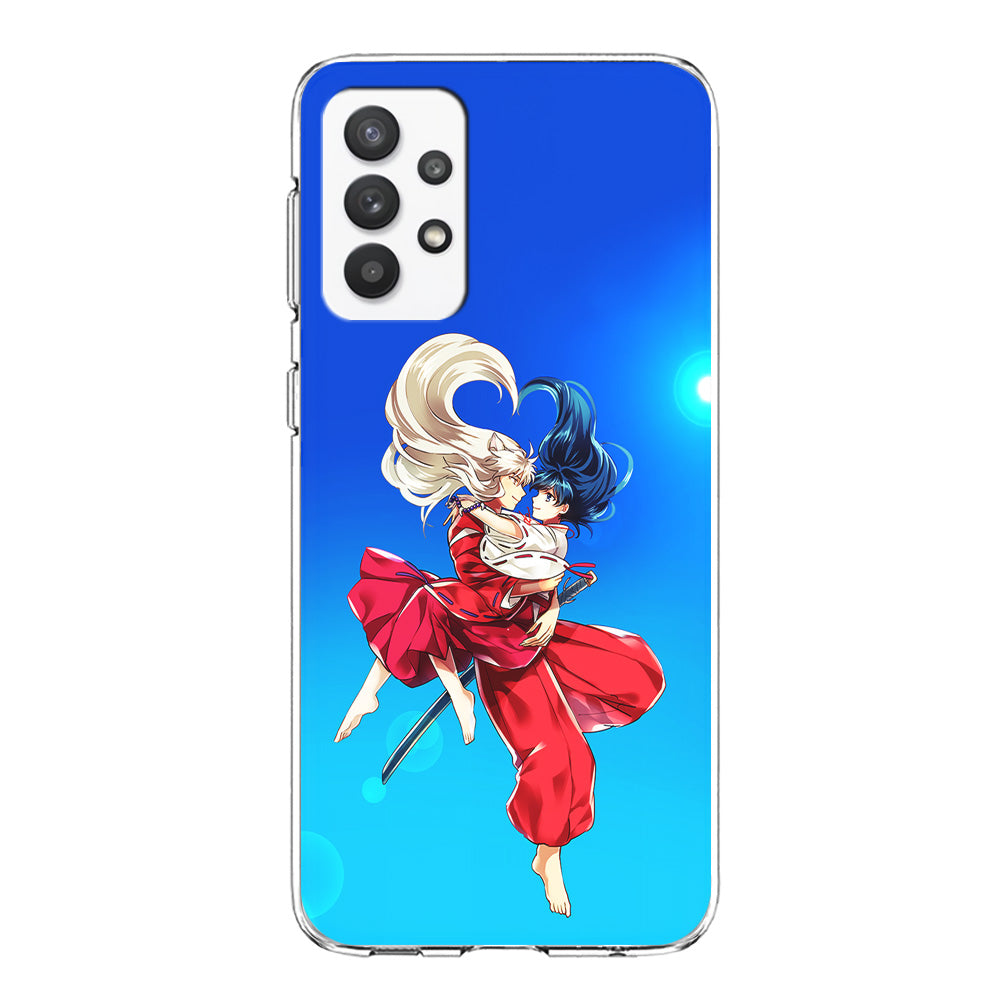Inuyasha and Kagome Romantic Samsung Galaxy A32 Case-Phone Case-Clear Soft Case-Altracase