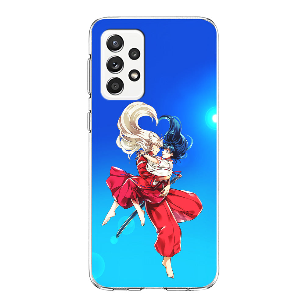 Inuyasha and Kagome Romantic Samsung Galaxy A52 Case-Phone Case-Clear Soft Case-Altracase