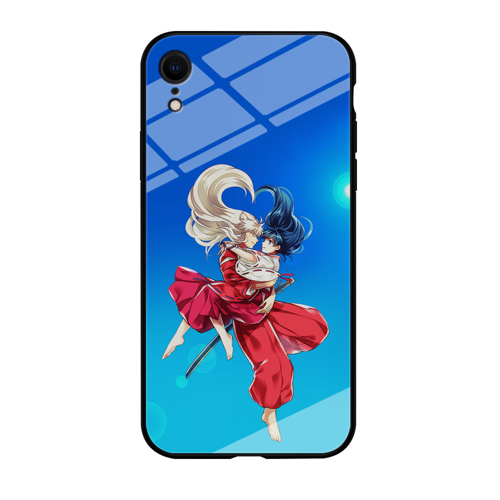 Inuyasha and Kagome Romantic iPhone XR Case-Phone Case-Tempered Glass Case-Altracase
