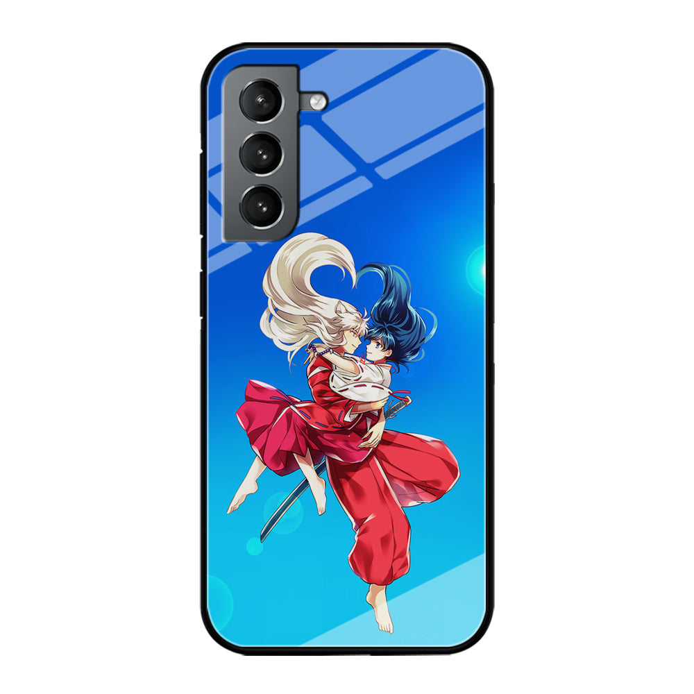 Inuyasha and Kagome Romantic Samsung Galaxy S21 Plus Case-Phone Case-Tempered Glass Case-Altracase