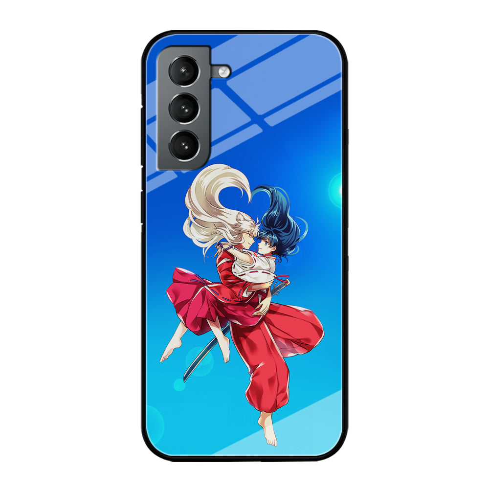 Inuyasha and Kagome Romantic Samsung Galaxy S24 Case-Phone Case-Tempered Glass Case-Altracase