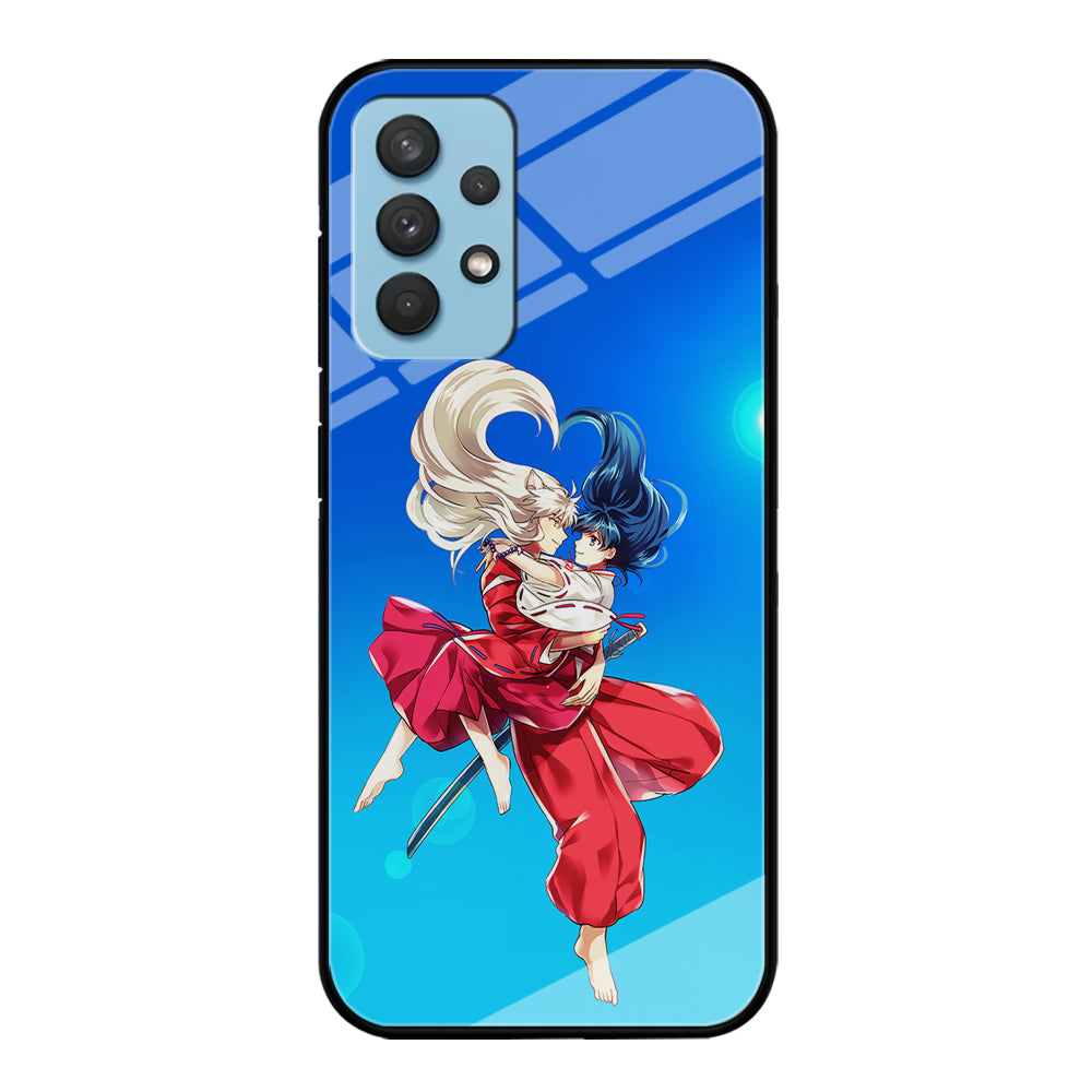 Inuyasha and Kagome Romantic Samsung Galaxy A32 Case-Phone Case-Tempered Glass Case-Altracase