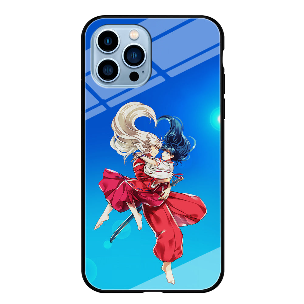 Inuyasha and Kagome Romantic iPhone 15 Pro Max Case-Phone Case-Tempered Glass Case-Altracase