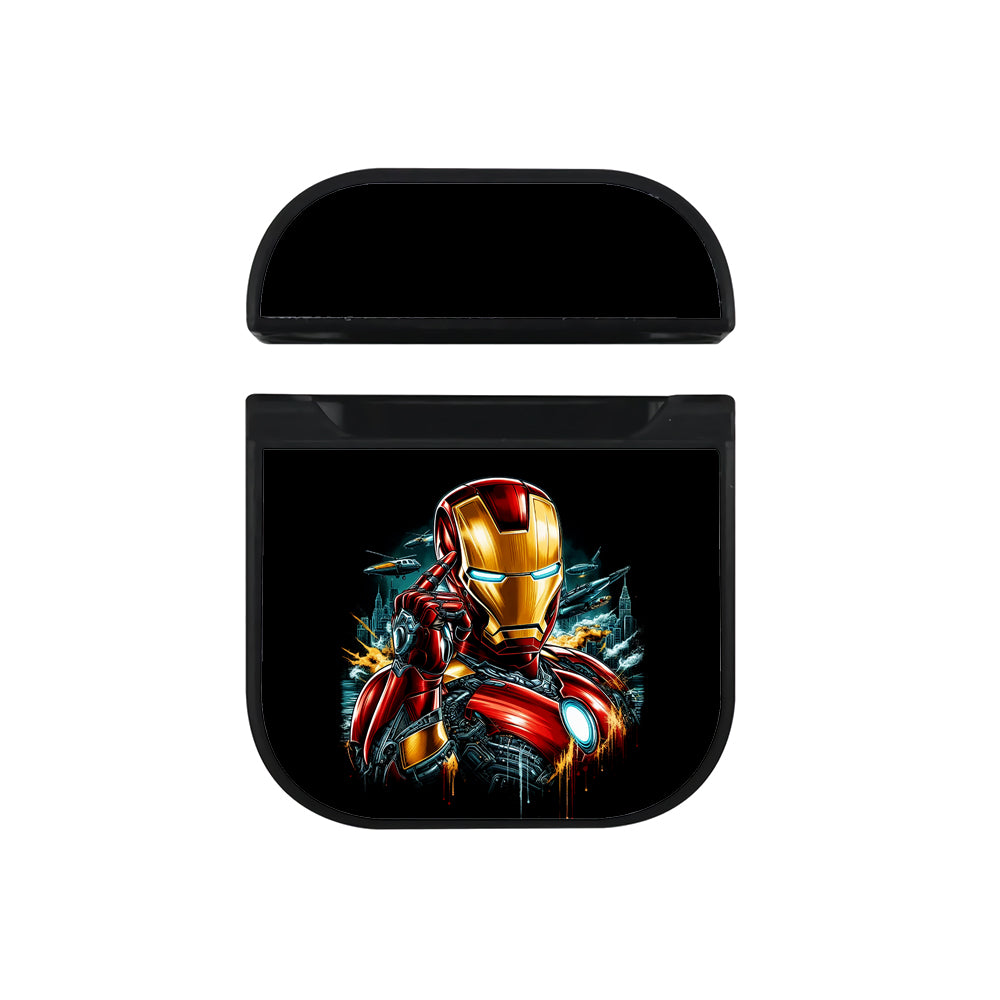 Iron Man Armor Machine Apple AirPods Case-AirPod Case-Black-Altracase