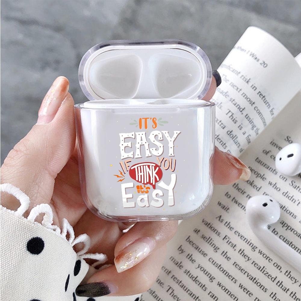 It's Easy Hard Plastic Protective Clear Case Cover For Apple Airpods-AirPod Case-Altracase