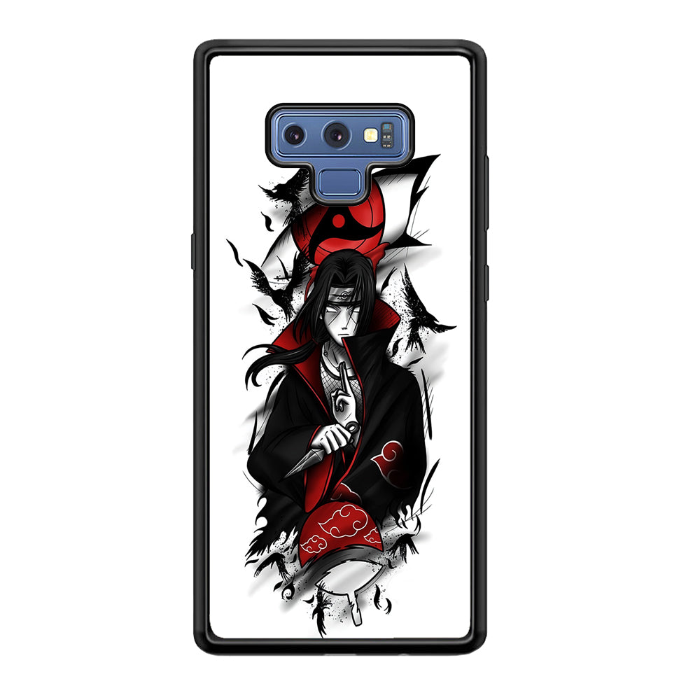 Itachi Uchiha White Samsung Galaxy Note 9 Case-Phone Case-Tempered Glass Case-Altracase