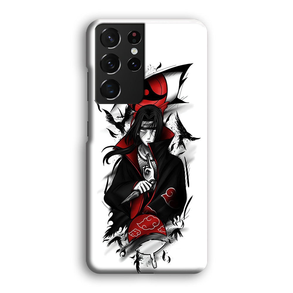 Itachi Uchiha White Samsung Galaxy S23 Ultra Case-Phone Case-3D Case-Altracase