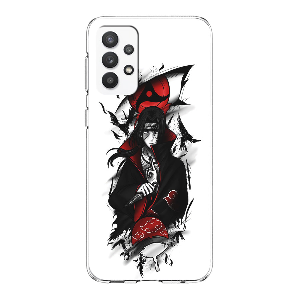 Itachi Uchiha White Samsung Galaxy A32 Case-Phone Case-Clear Soft Case-Altracase