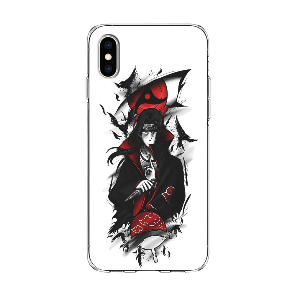 Itachi Uchiha White iPhone Xs Case-Phone Case-Clear Soft Case-Altracase