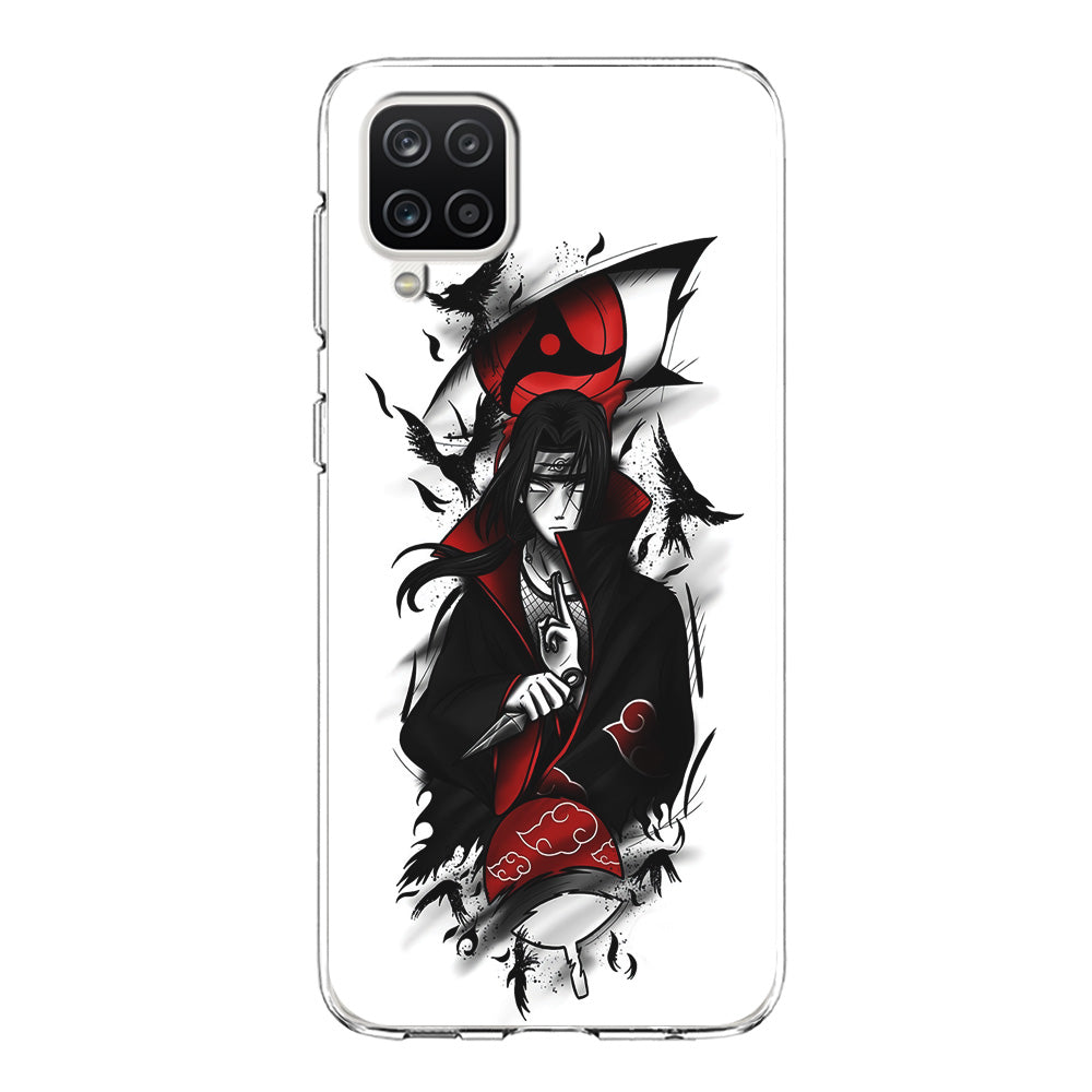 Itachi Uchiha White Samsung Galaxy A12 Case-Phone Case-Clear Soft Case-Altracase