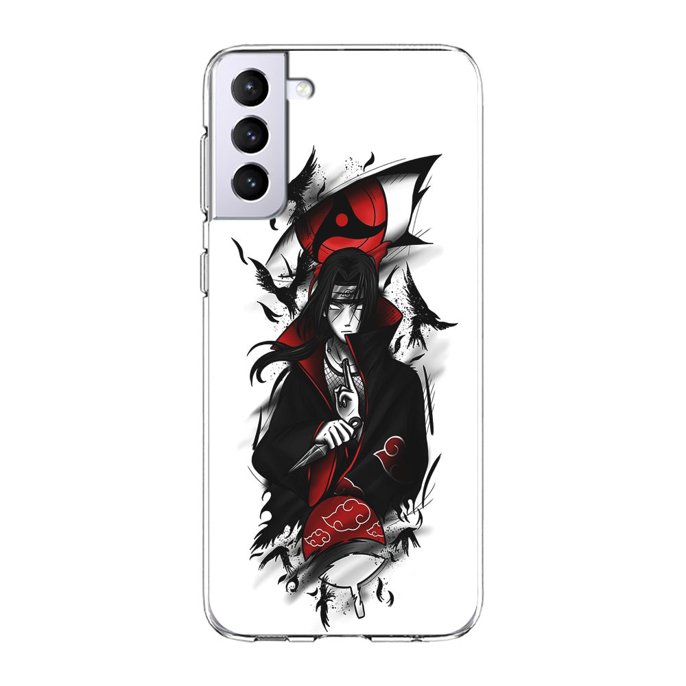 Itachi Uchiha White Samsung Galaxy S21 Plus Case-Phone Case-Clear Soft Case-Altracase