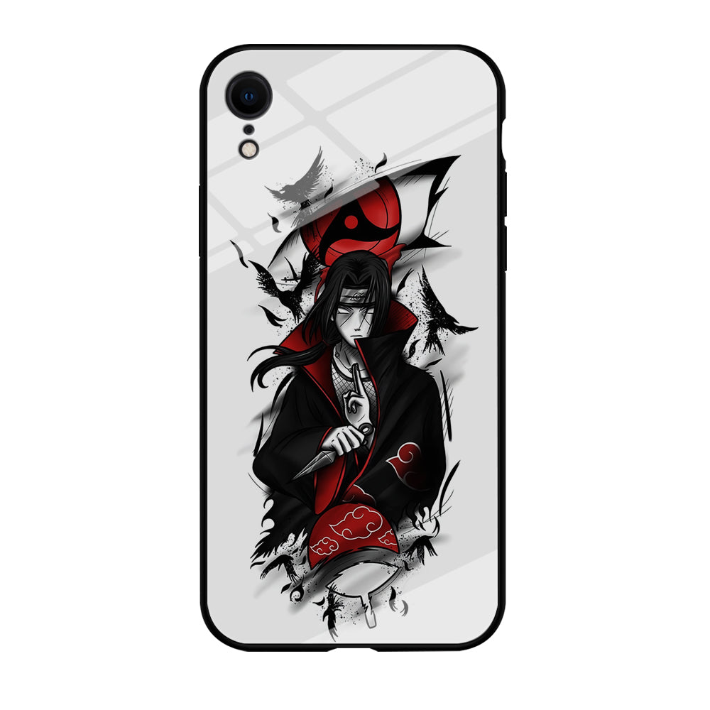 Itachi Uchiha White iPhone XR Case-Phone Case-Tempered Glass Case-Altracase