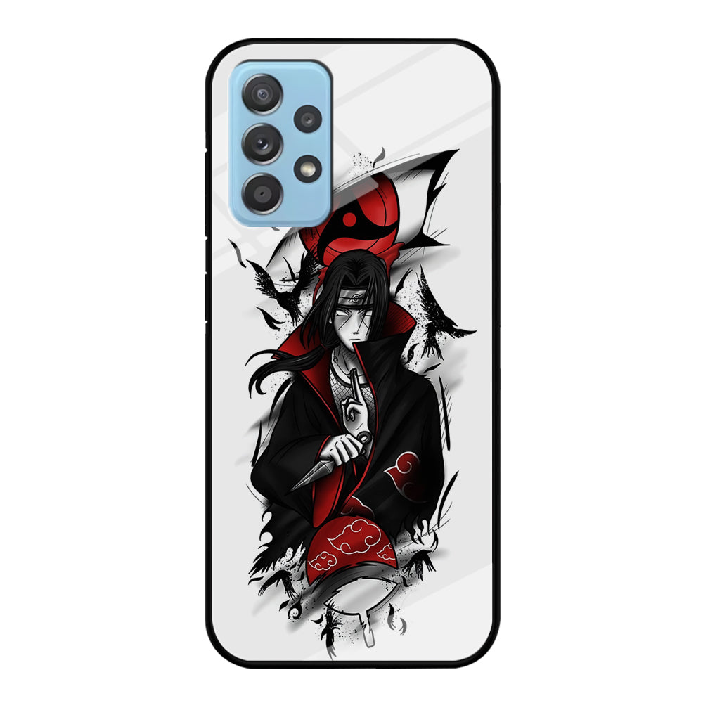 Itachi Uchiha White Samsung Galaxy A52 Case-Phone Case-Tempered Glass Case-Altracase