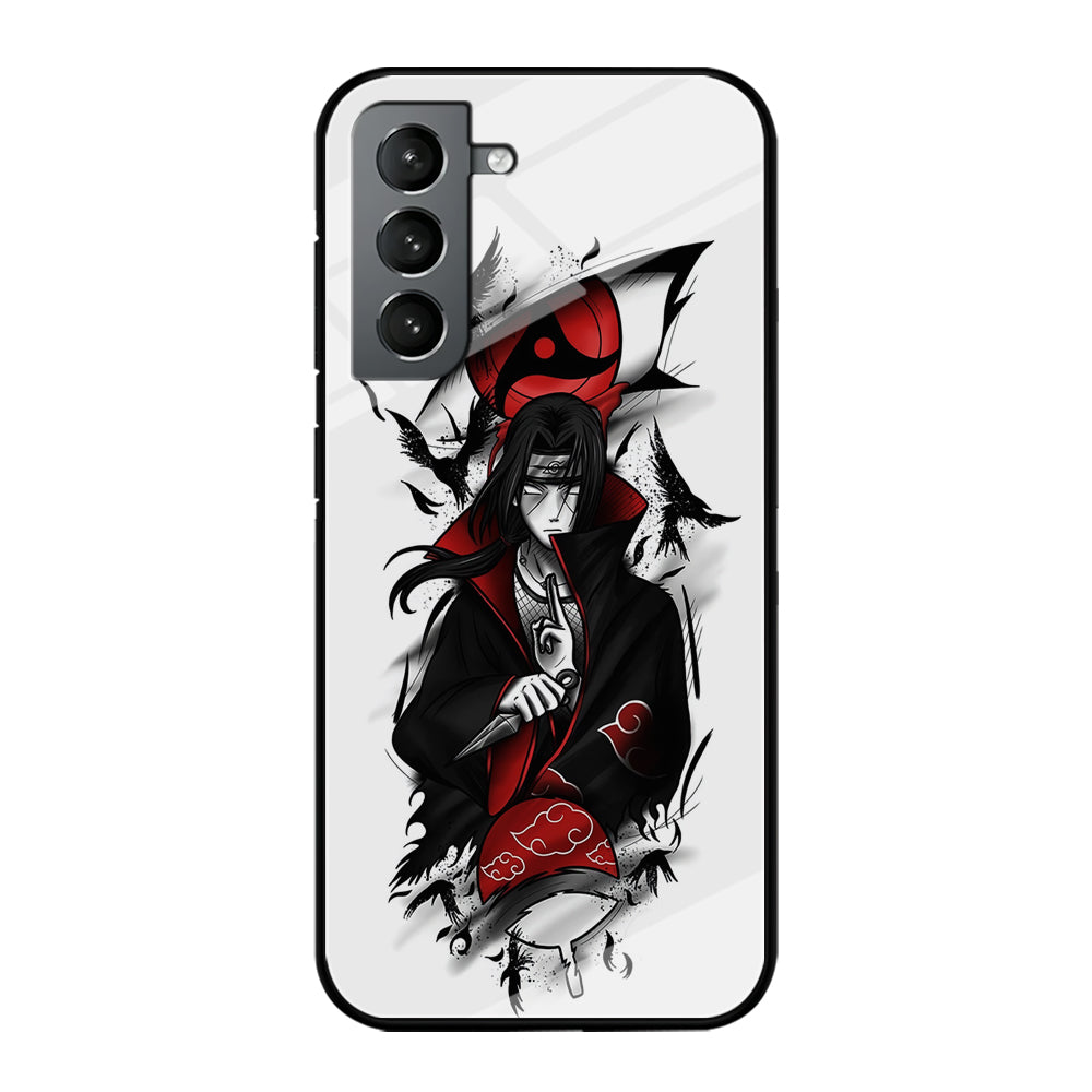 Itachi Uchiha White Samsung Galaxy S23 Plus Case-Phone Case-Tempered Glass Case-Altracase