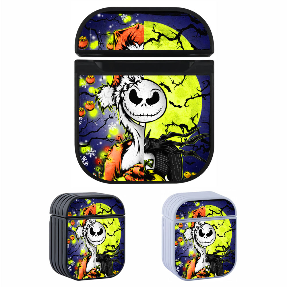 Jack Skellington Halloween x Christmas Hard Plastic Case Cover For Apple Airpods-AirPod Case-Altracase
