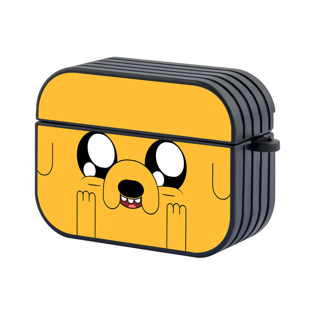 Jake the Dog Face Adventure Time Hard Plastic Case Cover For Apple Airpods Pro 2-AirPod Case-Altracase