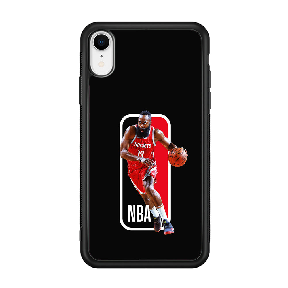 James Harden NBA iPhone XR Case-Phone Case-Rubber Black (2D Case)-Altracase