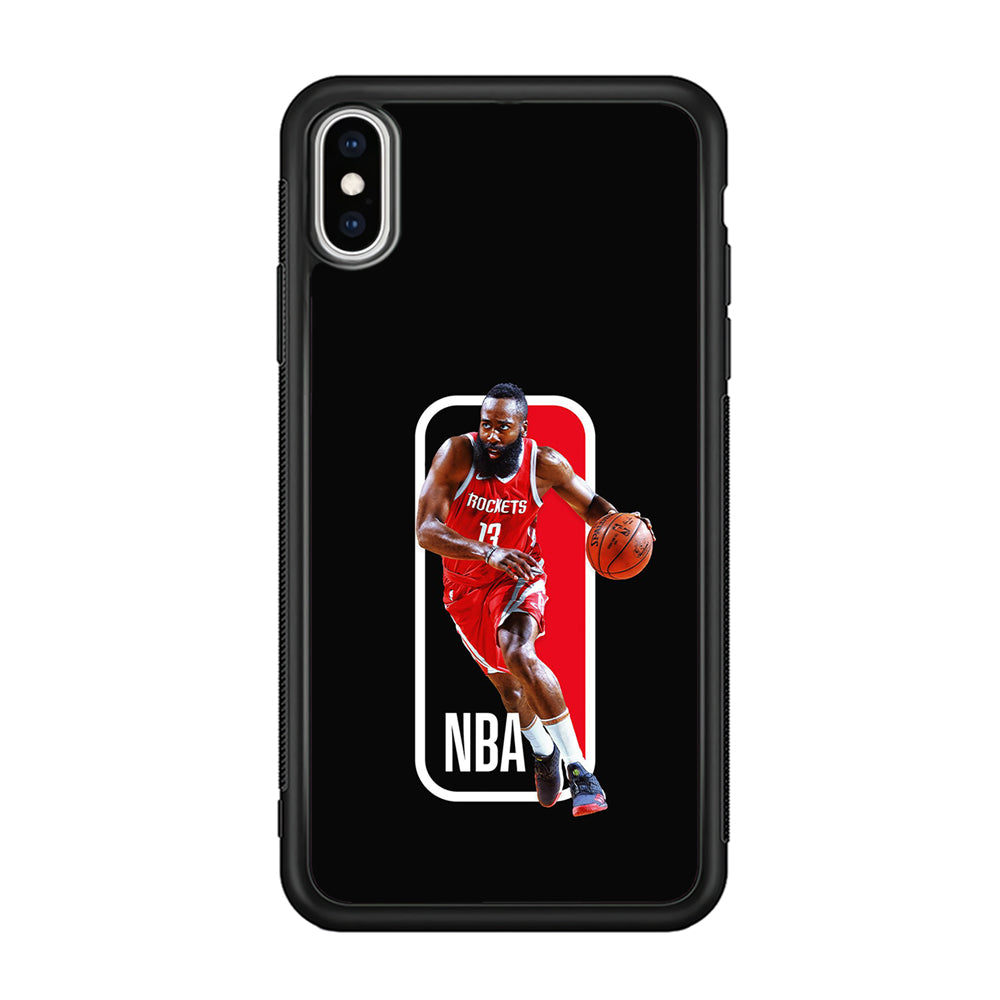 James Harden NBA iPhone Xs Case-Phone Case-Rubber Black (2D Case)-Altracase
