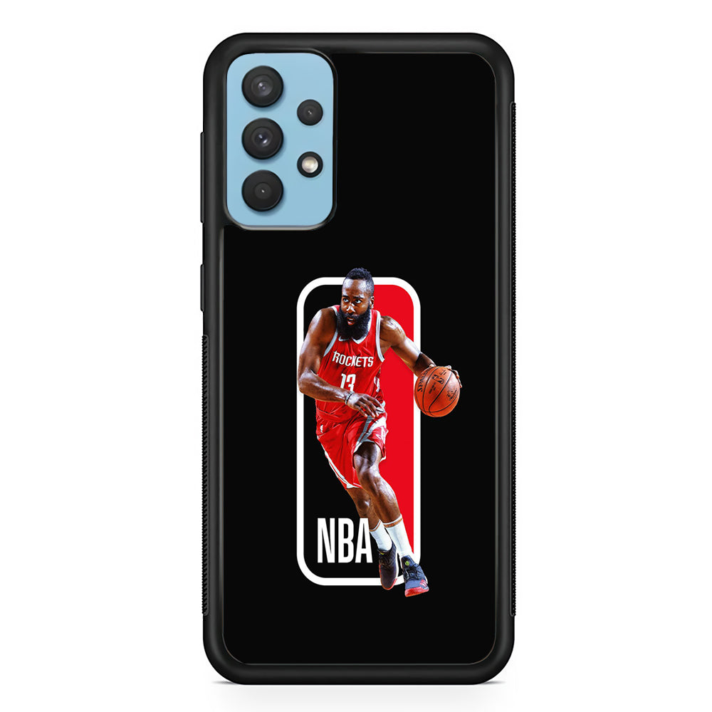James Harden NBA Samsung Galaxy A32 Case-Phone Case-Rubber Black (2D Case)-Altracase