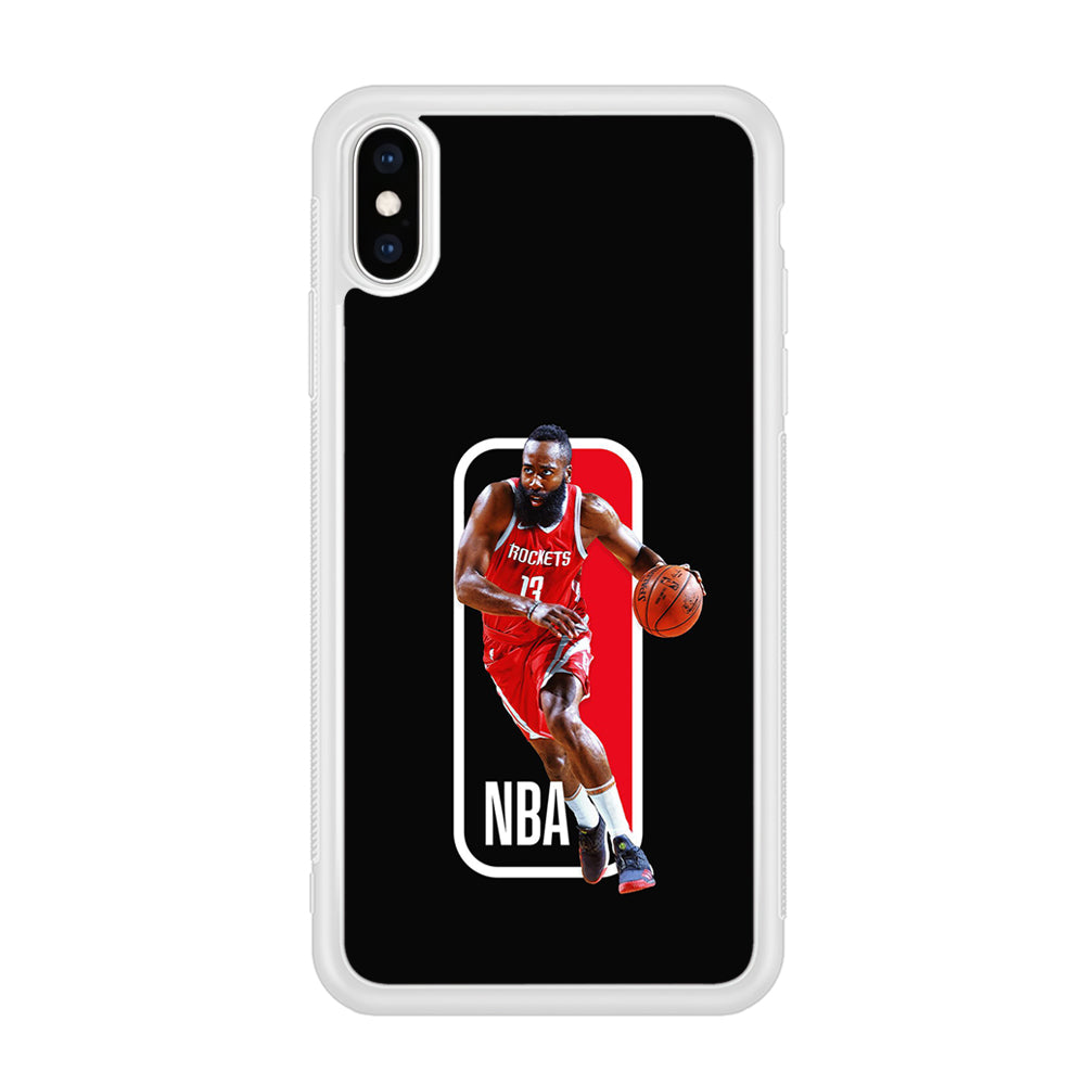 James Harden NBA iPhone Xs Case-Phone Case-Rubber White (2D Case)-Altracase