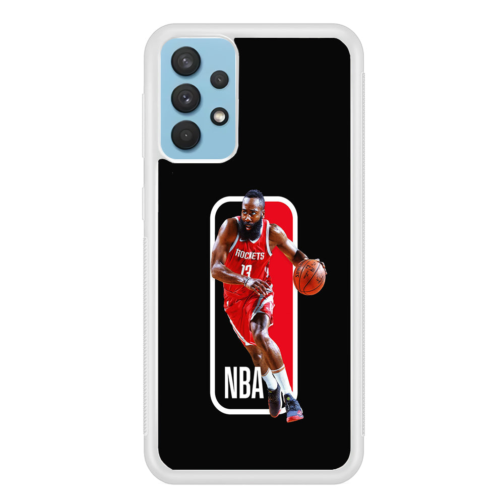 James Harden NBA Samsung Galaxy A32 Case-Phone Case-Rubber White (2D Case)-Altracase