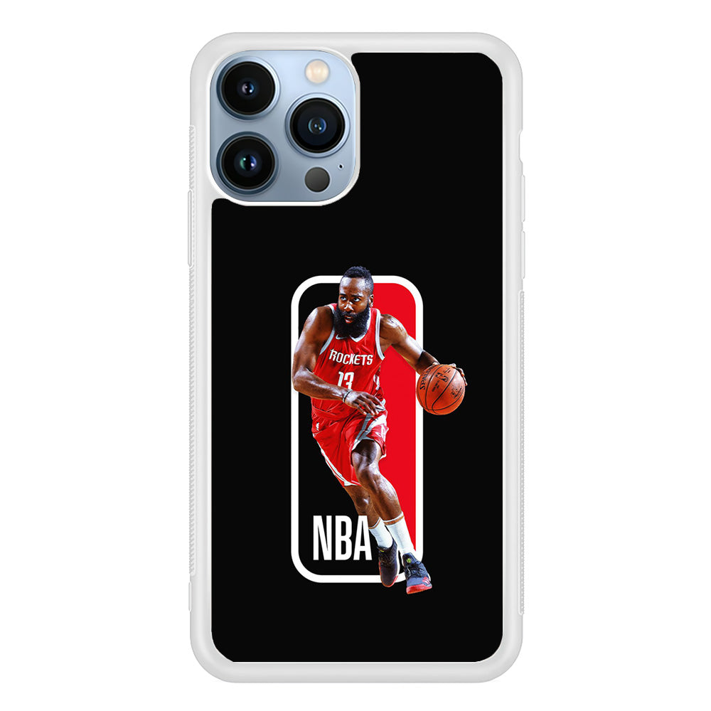 James Harden NBA iPhone 15 Pro Max Case-Phone Case-Rubber White (2D Case)-Altracase