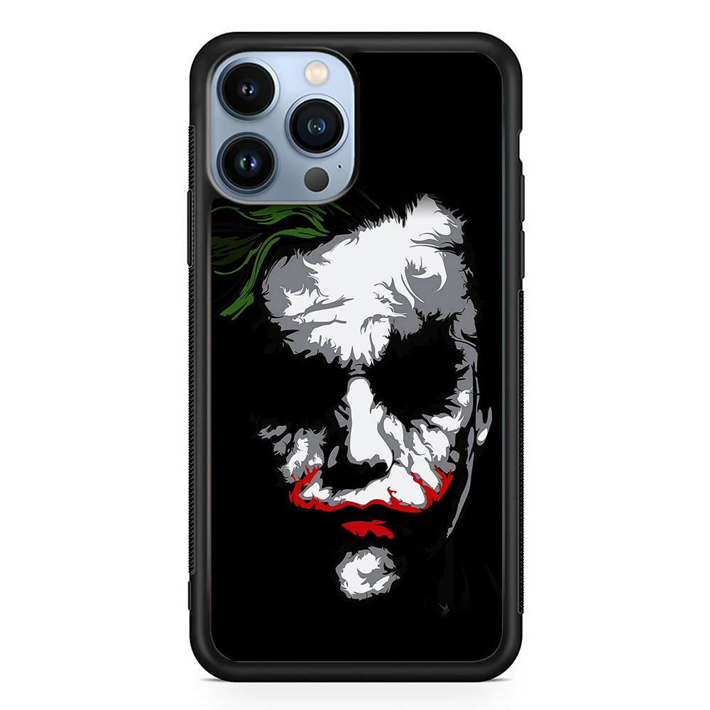 Joker Abstract Painting iPhone 15 Pro Max Case-Phone Case-Rubber Black (2D Case)-Altracase