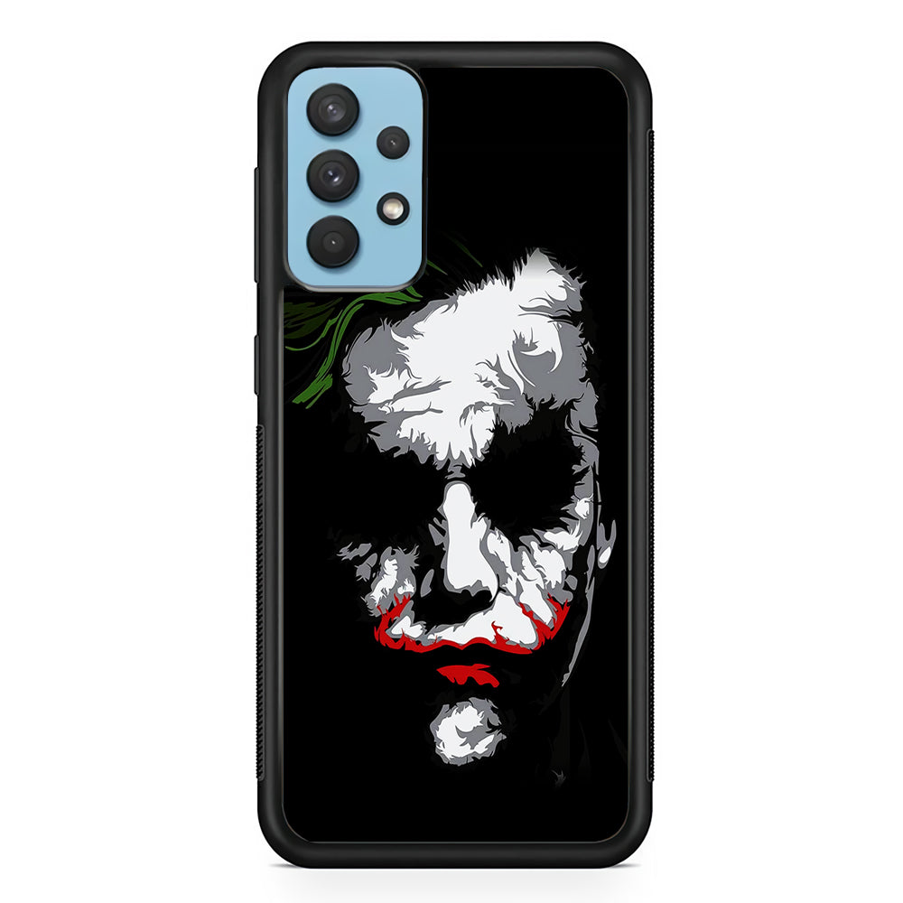 Joker Abstract Painting Samsung Galaxy A32 Case-Phone Case-Rubber Black (2D Case)-Altracase