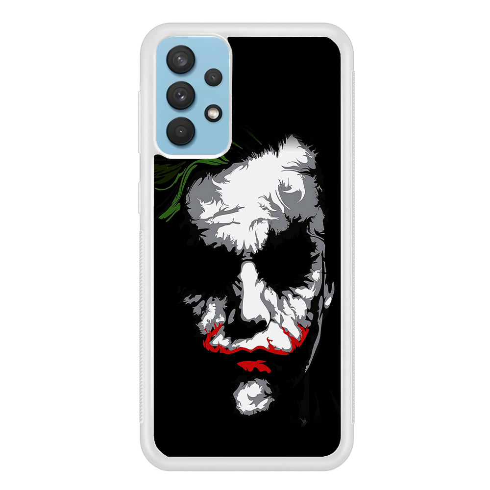 Joker Abstract Painting Samsung Galaxy A32 Case-Phone Case-Rubber White (2D Case)-Altracase