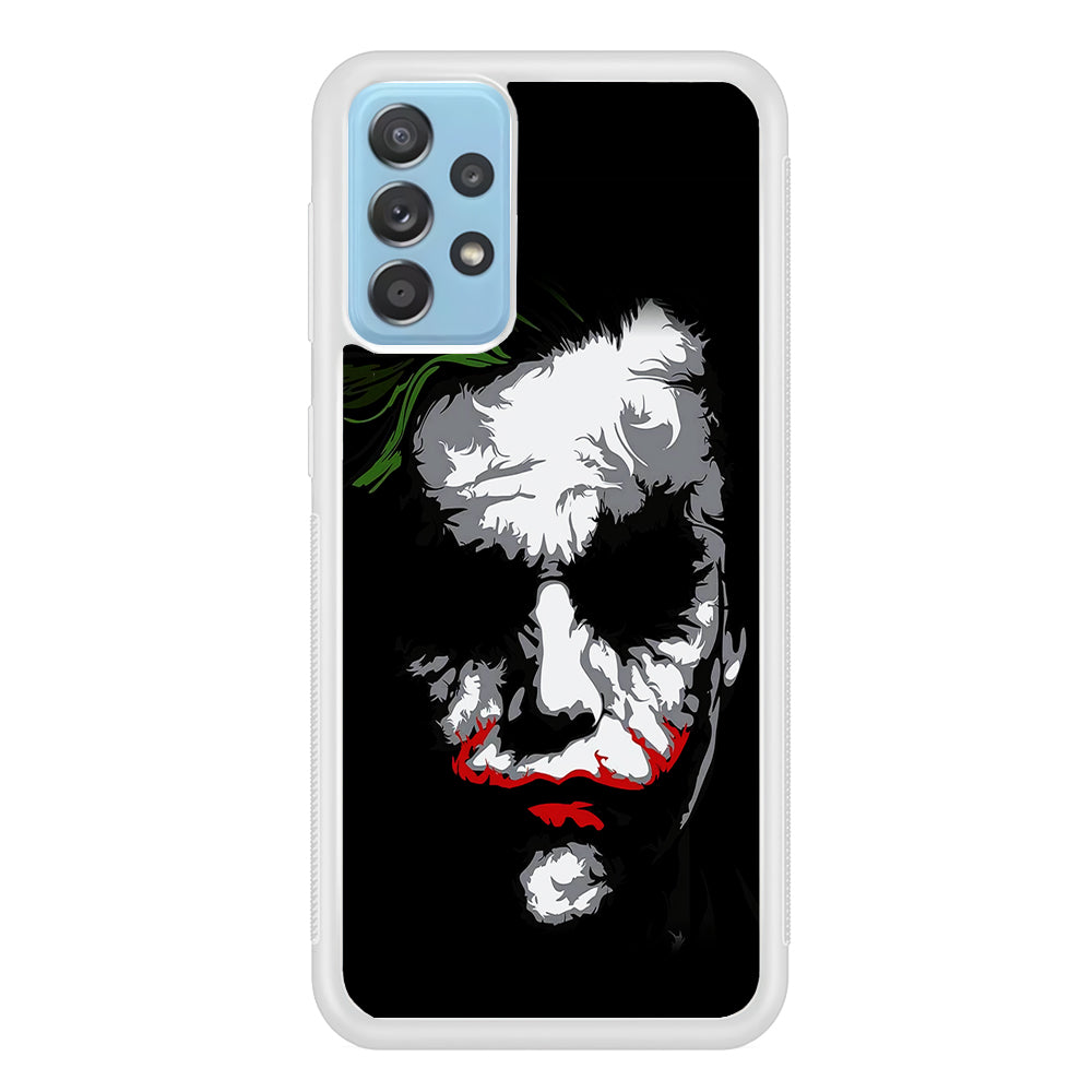Joker Abstract Painting Samsung Galaxy A52 Case-Phone Case-Rubber White (2D Case)-Altracase