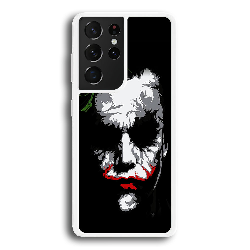Joker Abstract Painting Samsung Galaxy S21 Ultra Case-Phone Case-Rubber White (2D Case)-Altracase