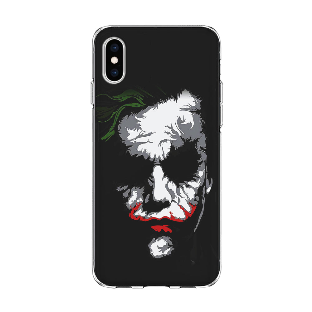 Joker Abstract Painting iPhone Xs Case-Phone Case-Clear Soft Case-Altracase