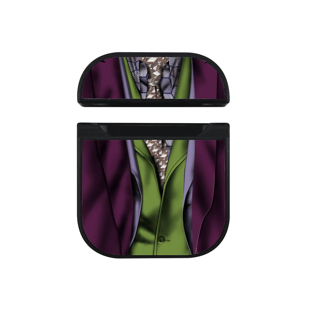 Joker Dark Knight Costume Hard Plastic Case Cover For Apple Airpods-AirPod Case-Black-Altracase