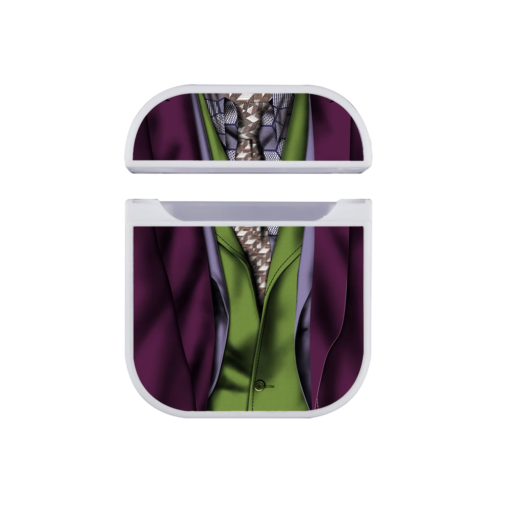 Joker Dark Knight Costume Hard Plastic Case Cover For Apple Airpods-AirPod Case-White-Altracase