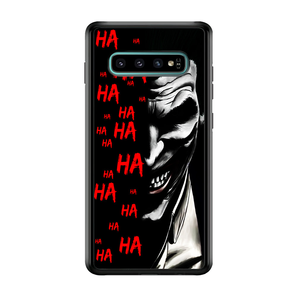 Joker Laugh Samsung Galaxy S10 Case-Phone Case-Rubber Black (2D Case)-Altracase