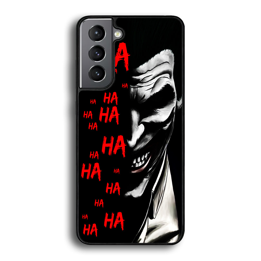 Joker Laugh Samsung Galaxy S21 Plus Case-Phone Case-Rubber Black (2D Case)-Altracase