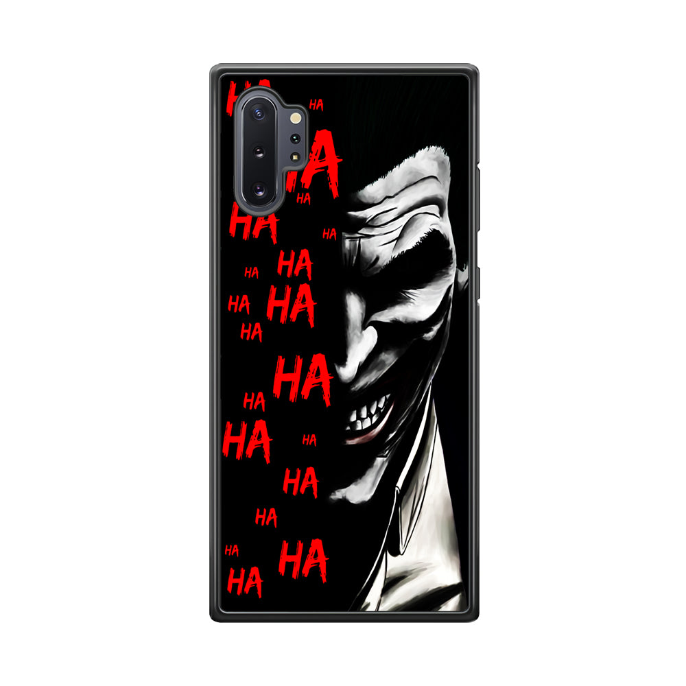Joker Laugh Samsung Galaxy Note 10 Plus Case-Phone Case-Rubber Black (2D Case)-Altracase