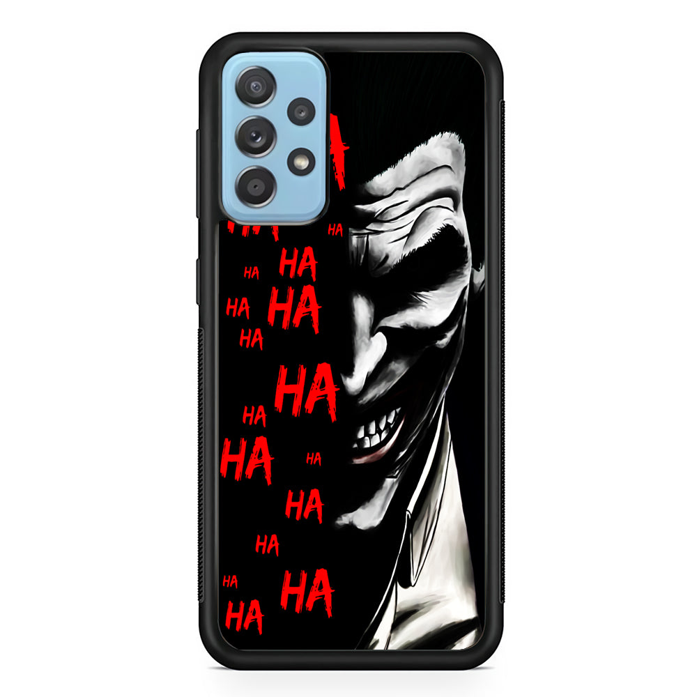 Joker Laugh Samsung Galaxy A52 Case-Phone Case-Rubber Black (2D Case)-Altracase