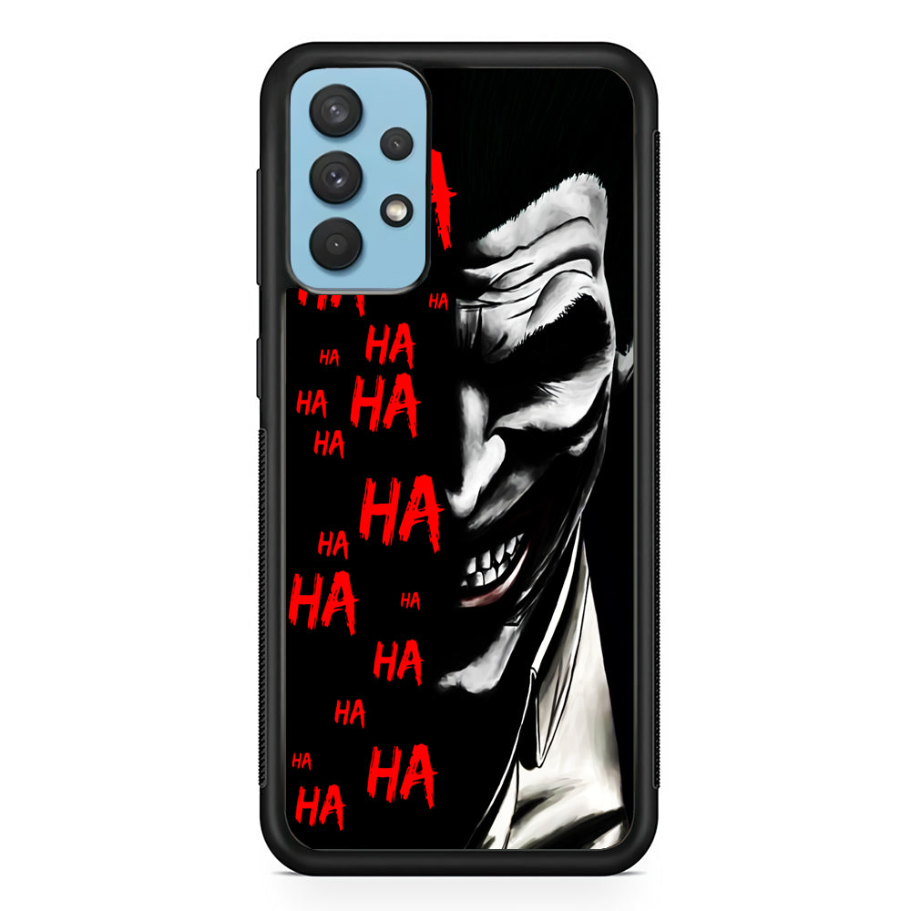 Joker Laugh Samsung Galaxy A32 Case-Phone Case-Rubber Black (2D Case)-Altracase