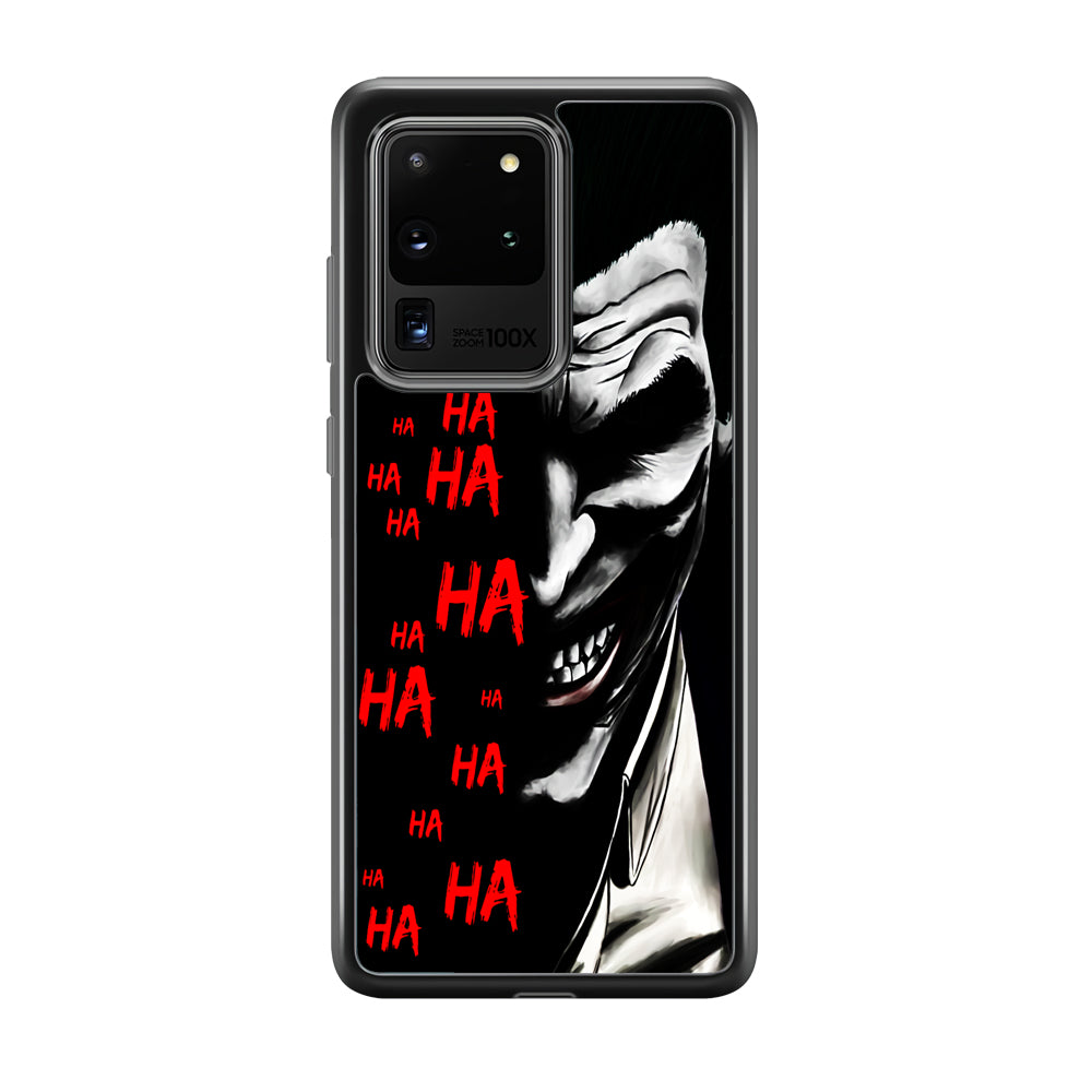 Joker Laugh Samsung Galaxy S20 Ultra Case-Phone Case-Rubber Black (2D Case)-Altracase