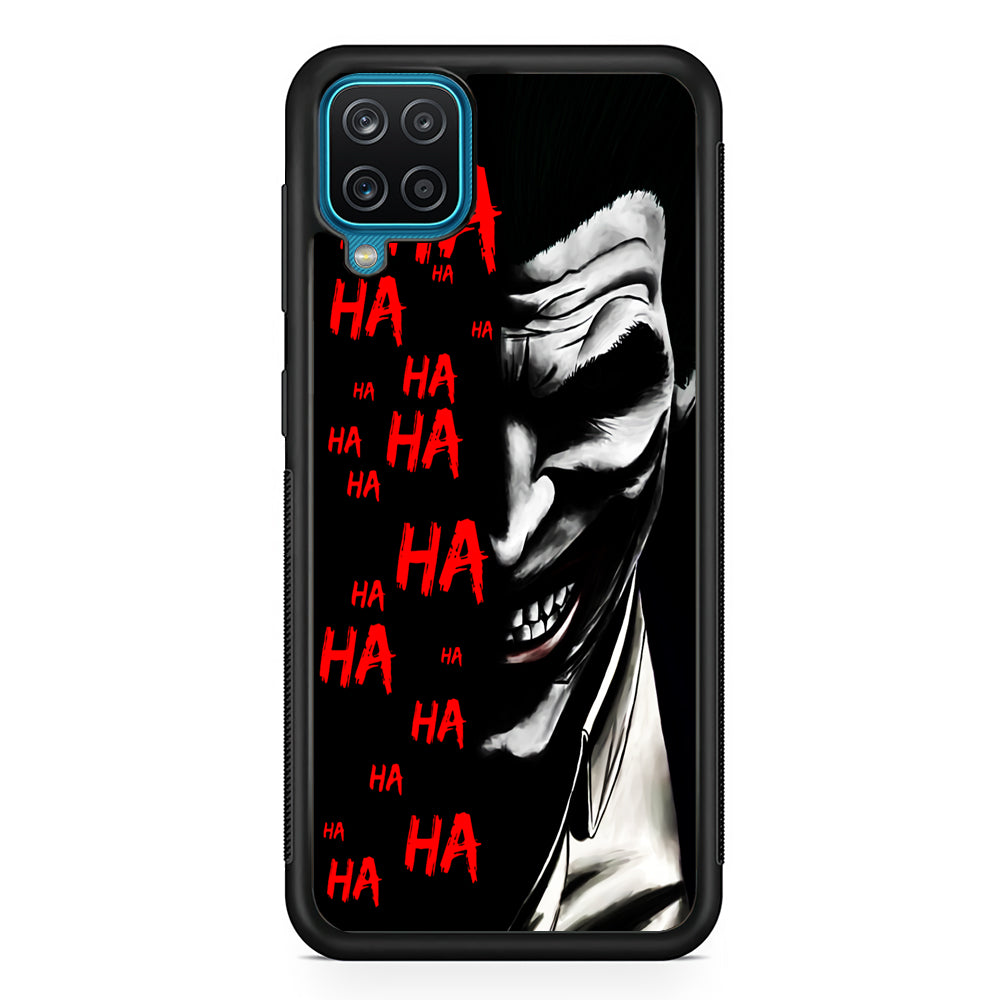 Joker Laugh Samsung Galaxy A12 Case-Phone Case-Rubber Black (2D Case)-Altracase