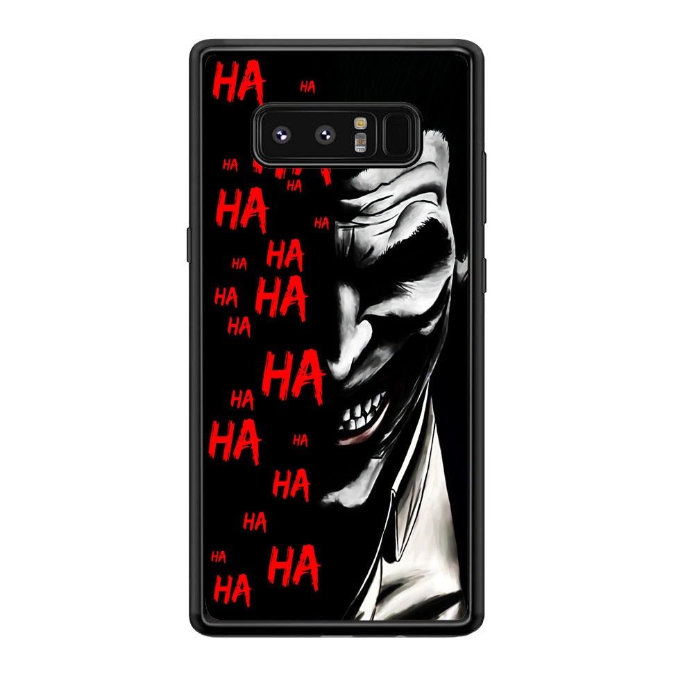 Joker Laugh Samsung Galaxy Note 8 Case-Phone Case-Rubber Black (2D Case)-Altracase