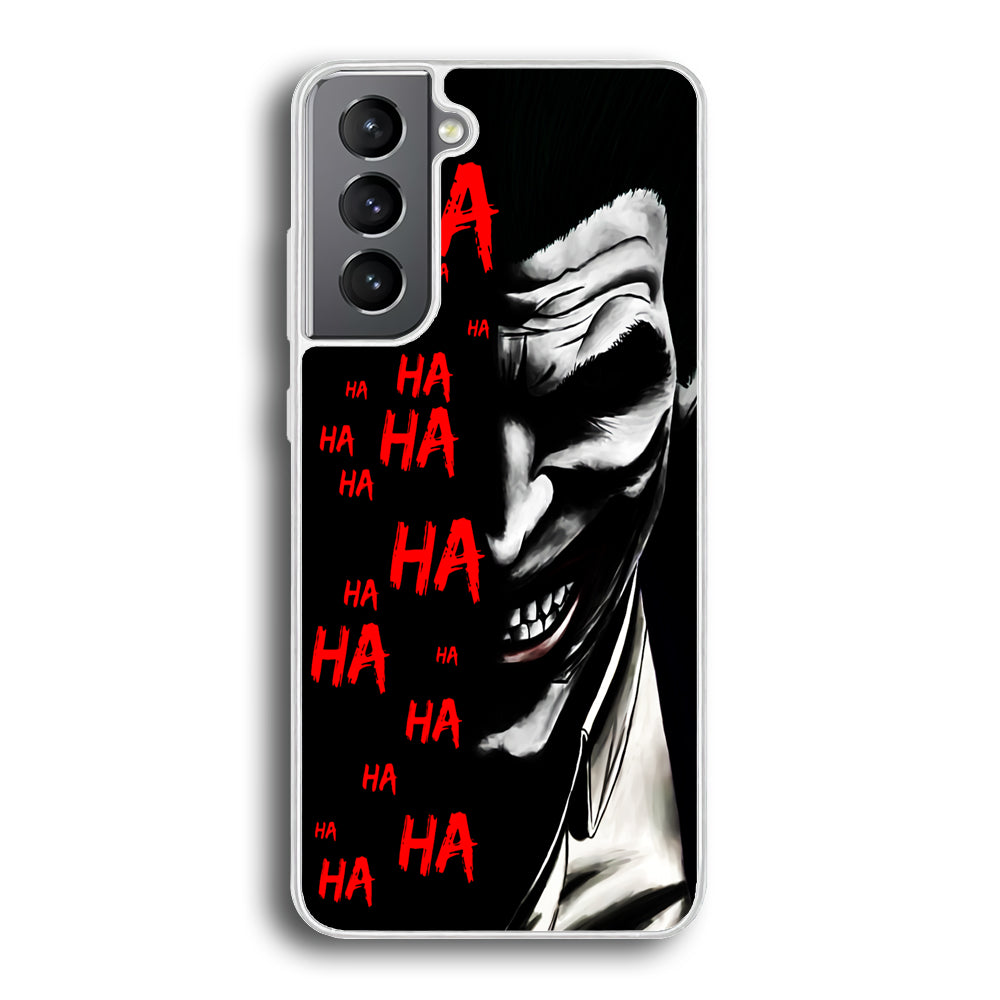 Joker Laugh Samsung Galaxy S21 Plus Case-Phone Case-Rubber White (2D Case)-Altracase