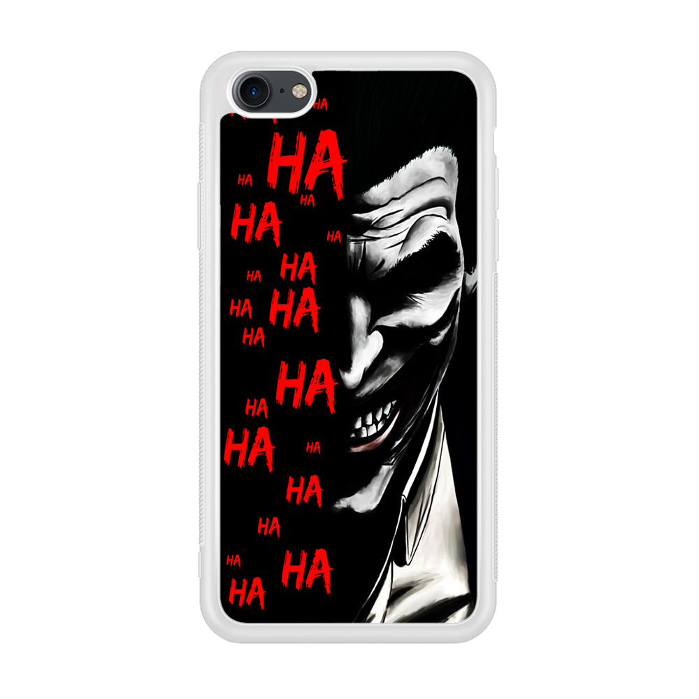Joker Laugh iPhone SE 3 2022 Case-Phone Case-Rubber White (2D Case)-Altracase