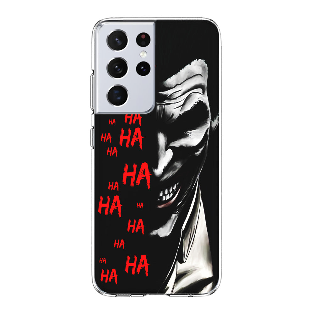 Joker Laugh Samsung Galaxy S21 Ultra Case-Phone Case-Clear Soft Case-Altracase