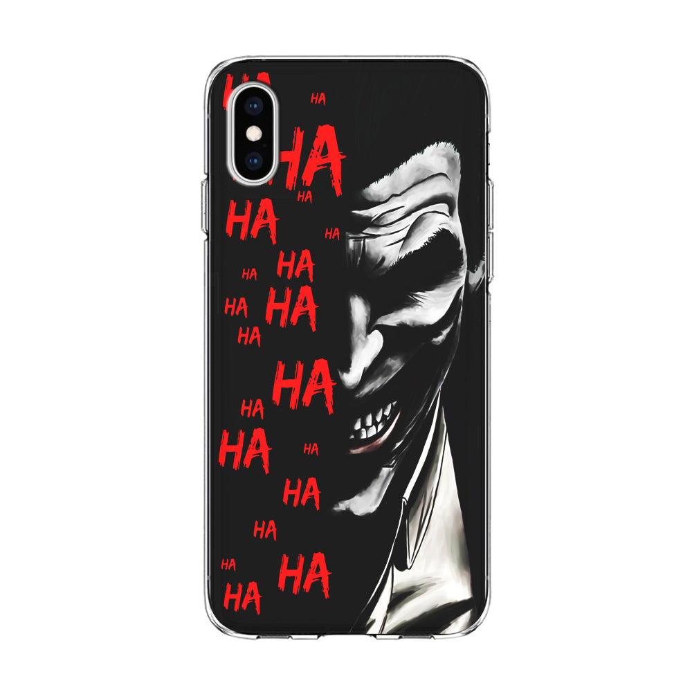 Joker Laugh iPhone Xs Case-Phone Case-Clear Soft Case-Altracase