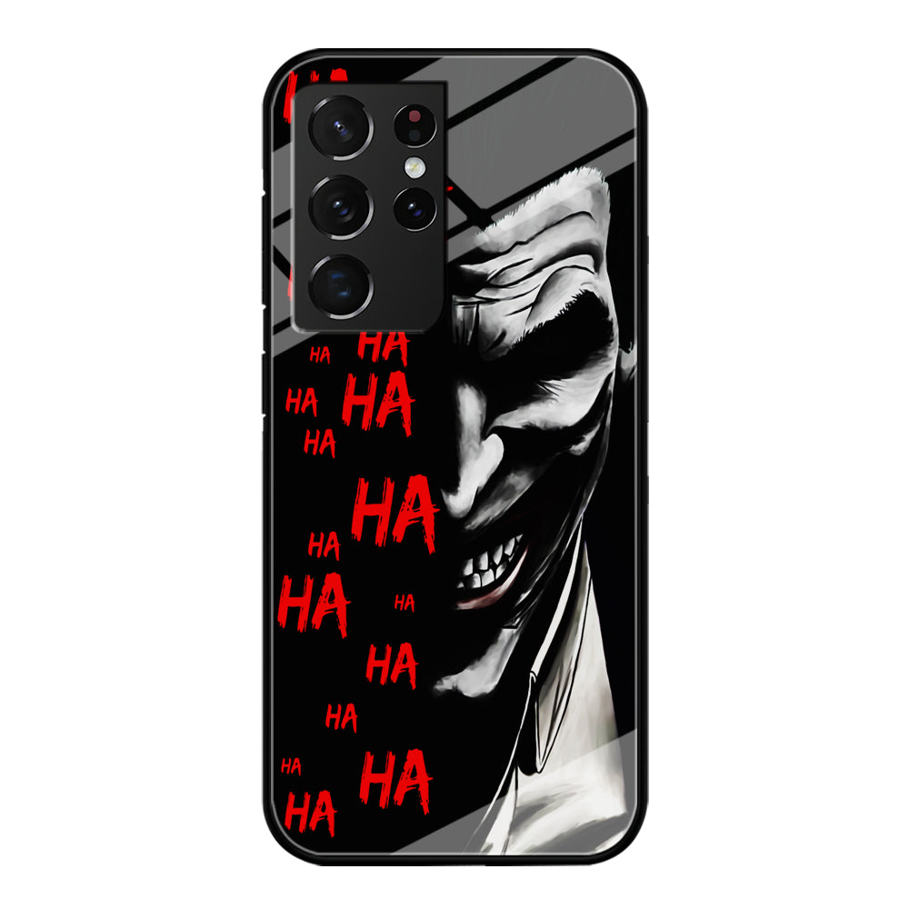 Joker Laugh Samsung Galaxy S21 Ultra Case-Phone Case-Tempered Glass Case-Altracase
