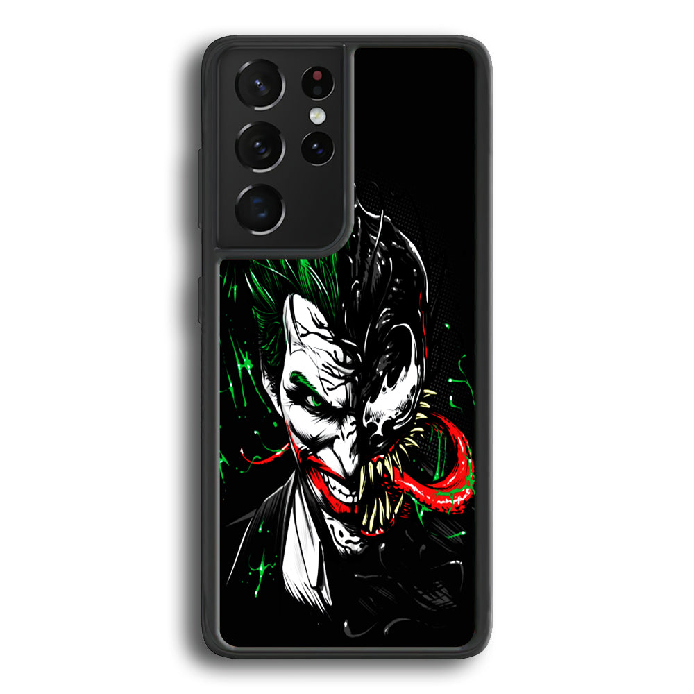 Joker Venom Samsung Galaxy S21 Ultra Case-Phone Case-Rubber Black (2D Case)-Altracase