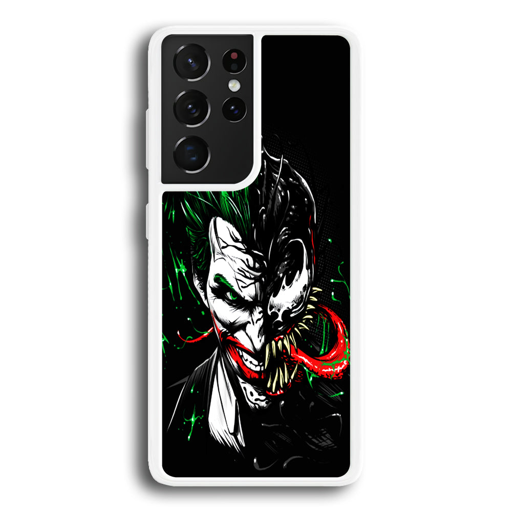 Joker Venom Samsung Galaxy S21 Ultra Case-Phone Case-Rubber White (2D Case)-Altracase