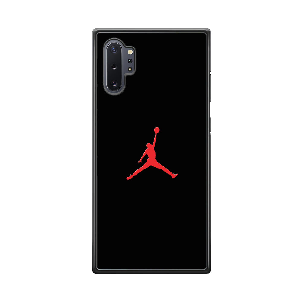 Jordan Logo 003 Samsung Galaxy Note 10 Plus Case-Mobile Phone Case-Rubber Black (2D Case)-Altracase